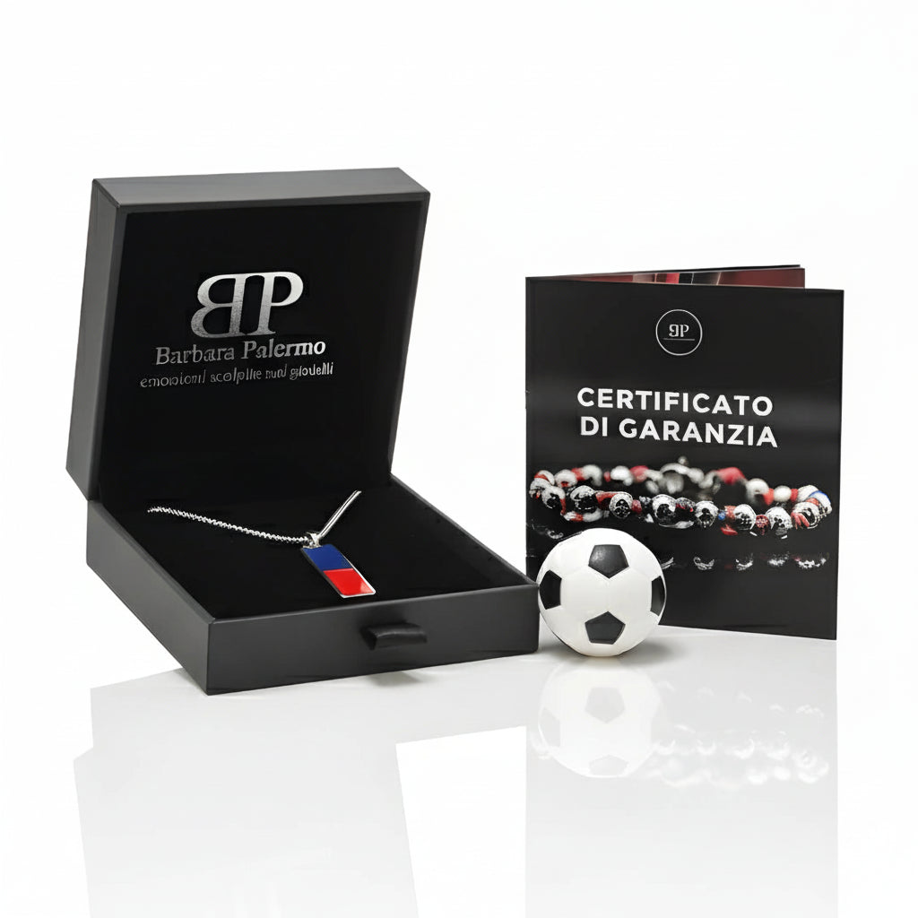 Collana Rosso Blu Elegance