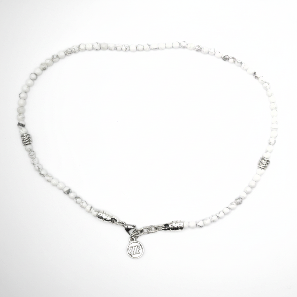 Collana Ocean Paris con pietre bianche Howlite