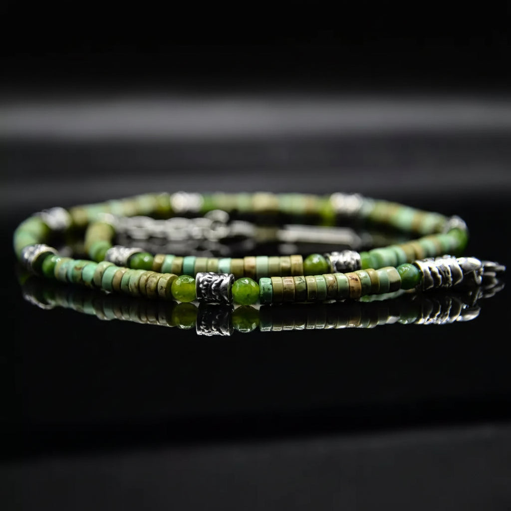 Collana agtata verde