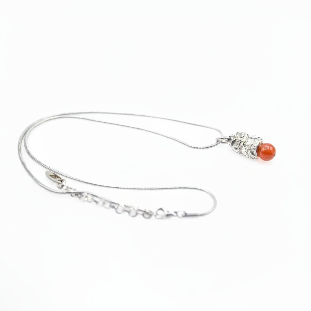 Vitality Collana Gufo con Pietra Corniola Owls