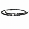 Halskette aus schwarzem Dubai-Onyx