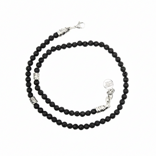 Collana in pietra lavica Ocean Stromboli