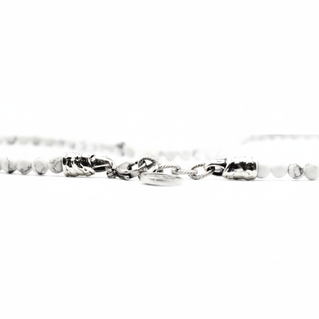 Collana Ocean Paris con pietre bianche Howlite