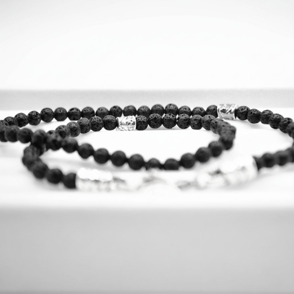 Collana in pietra lavica Ocean Stromboli