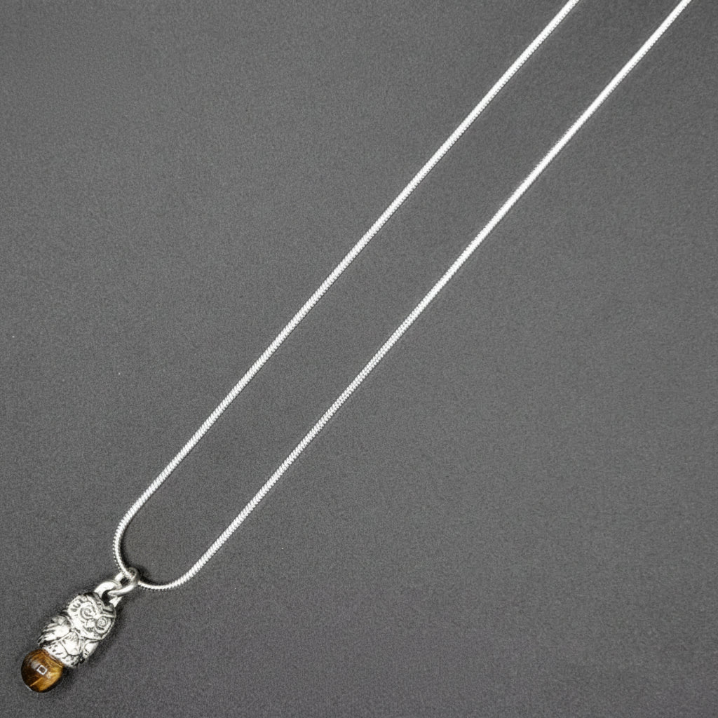 Vigilance Collana Owls Gufo con Occhio di Tigre