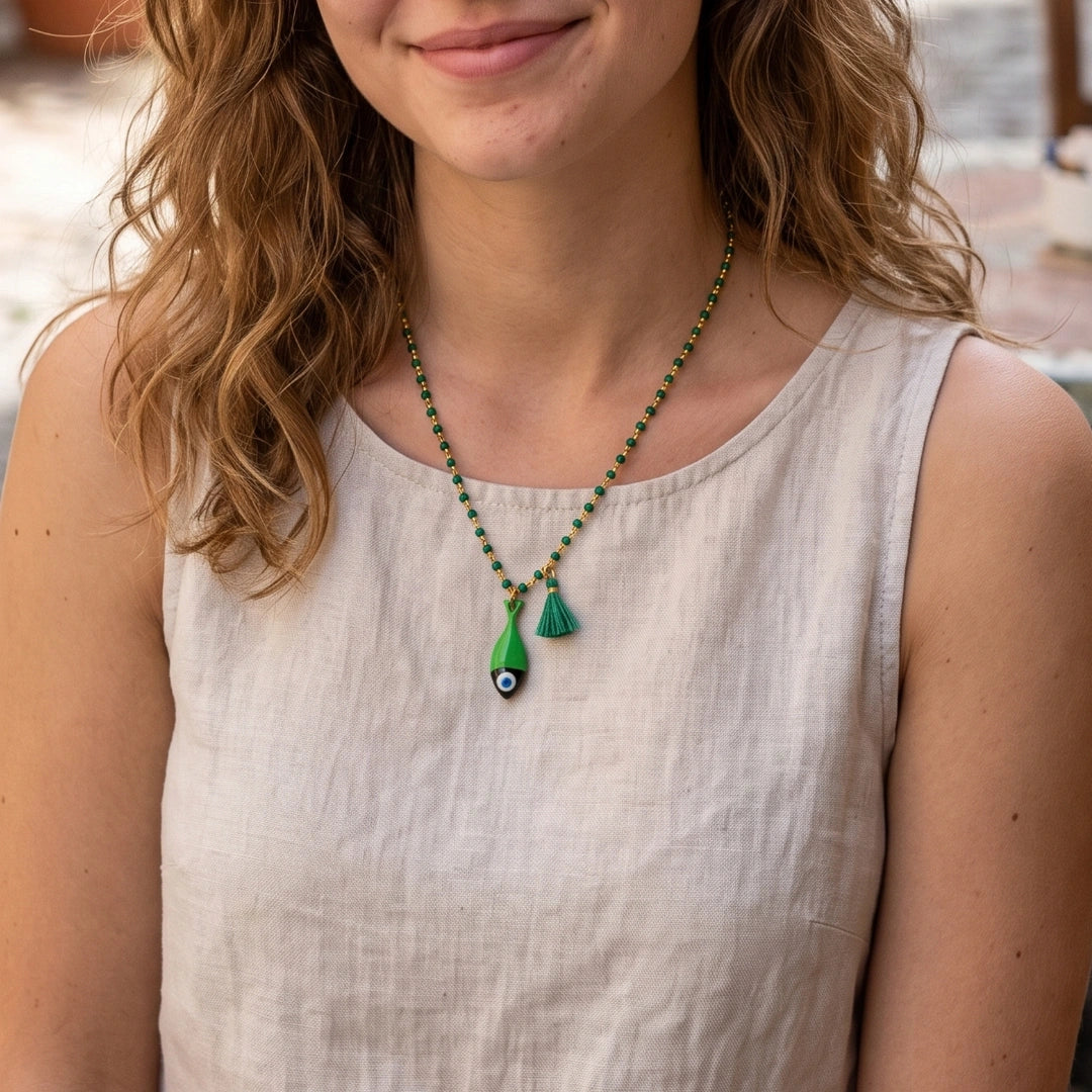 Collana Sea Pesce Verde