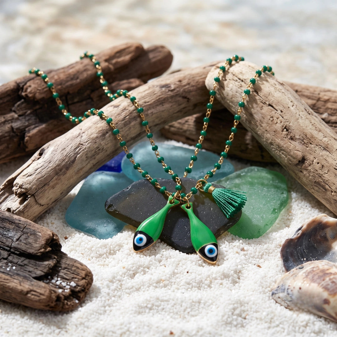 Collana Sea Pesce Verde