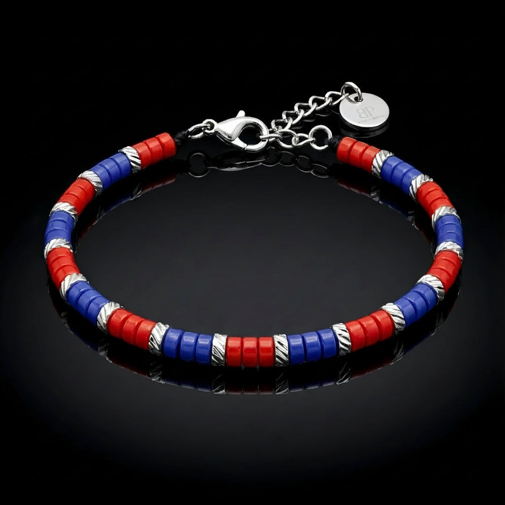 Bracciale Rosso Blu Urban Fan