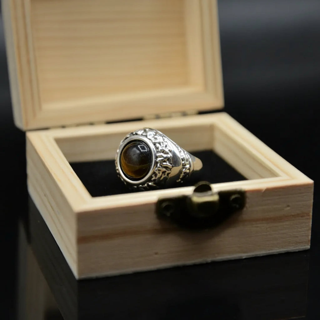 Anello Ocean occhio di tigre Aurum