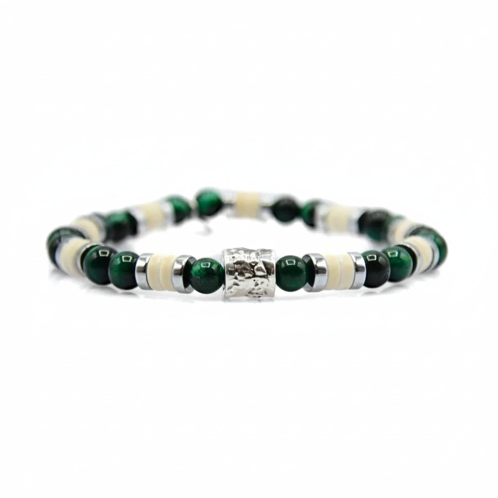 Lila Tigerauge-Armband PASSION mit Silberanschlüssen