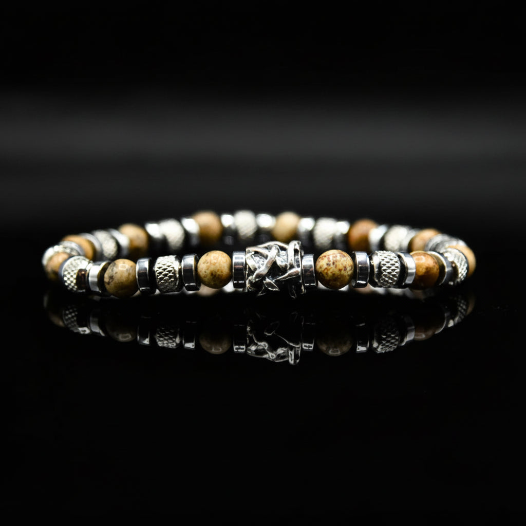 Lila Tigerauge-Armband PASSION mit Silberanschlüssen