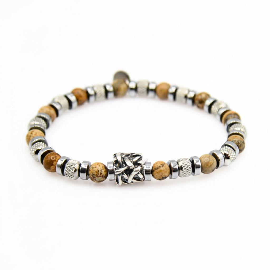Lila Tigerauge-Armband PASSION mit Silberanschlüssen