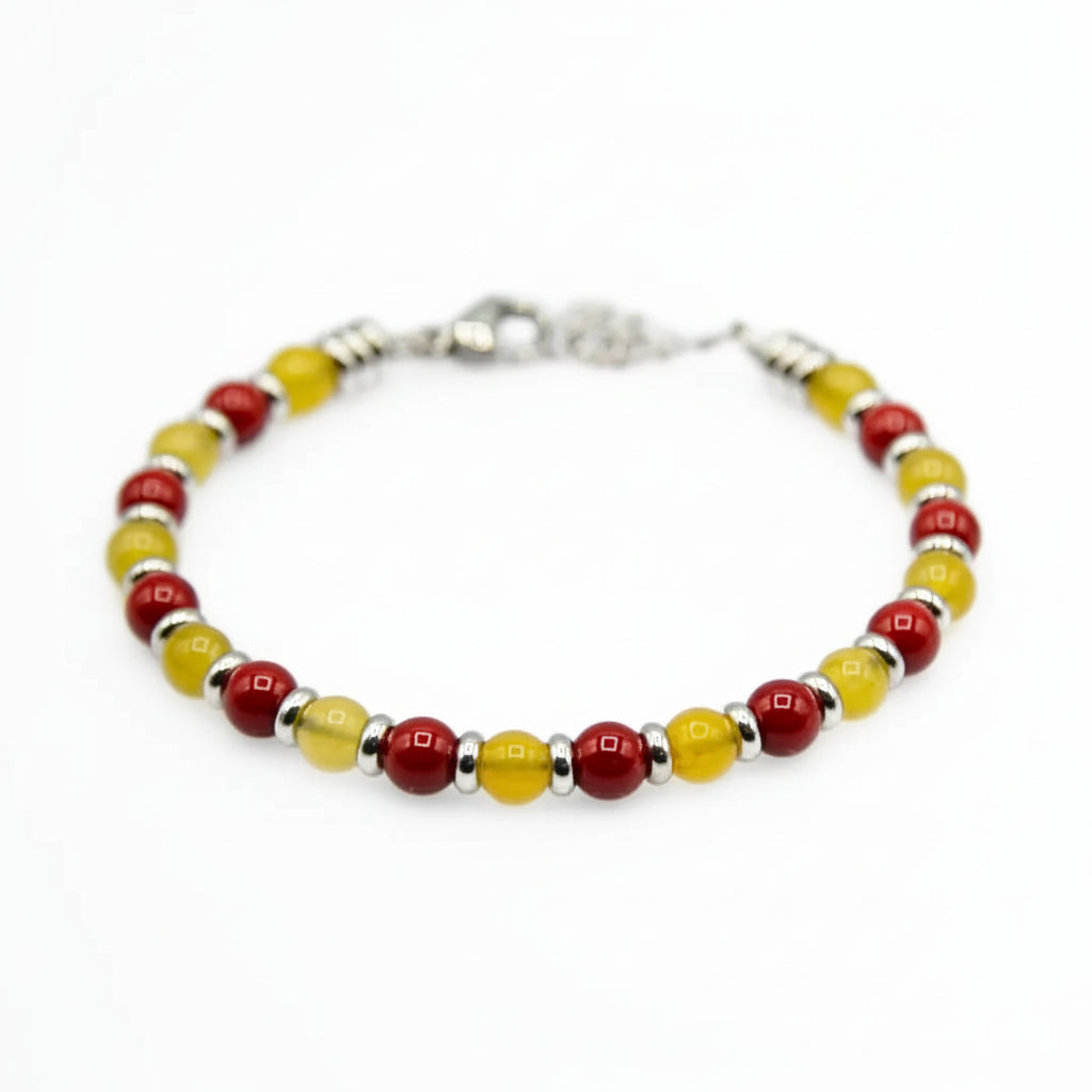 Steine: mehrfarbiges Hartsteinarmband