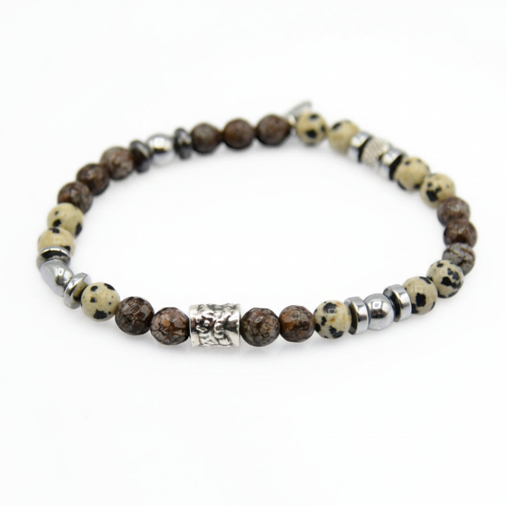 Lila Tigerauge-Armband PASSION mit Silberanschlüssen