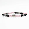 Lila Tigerauge-Armband PASSION mit Silberanschlüssen