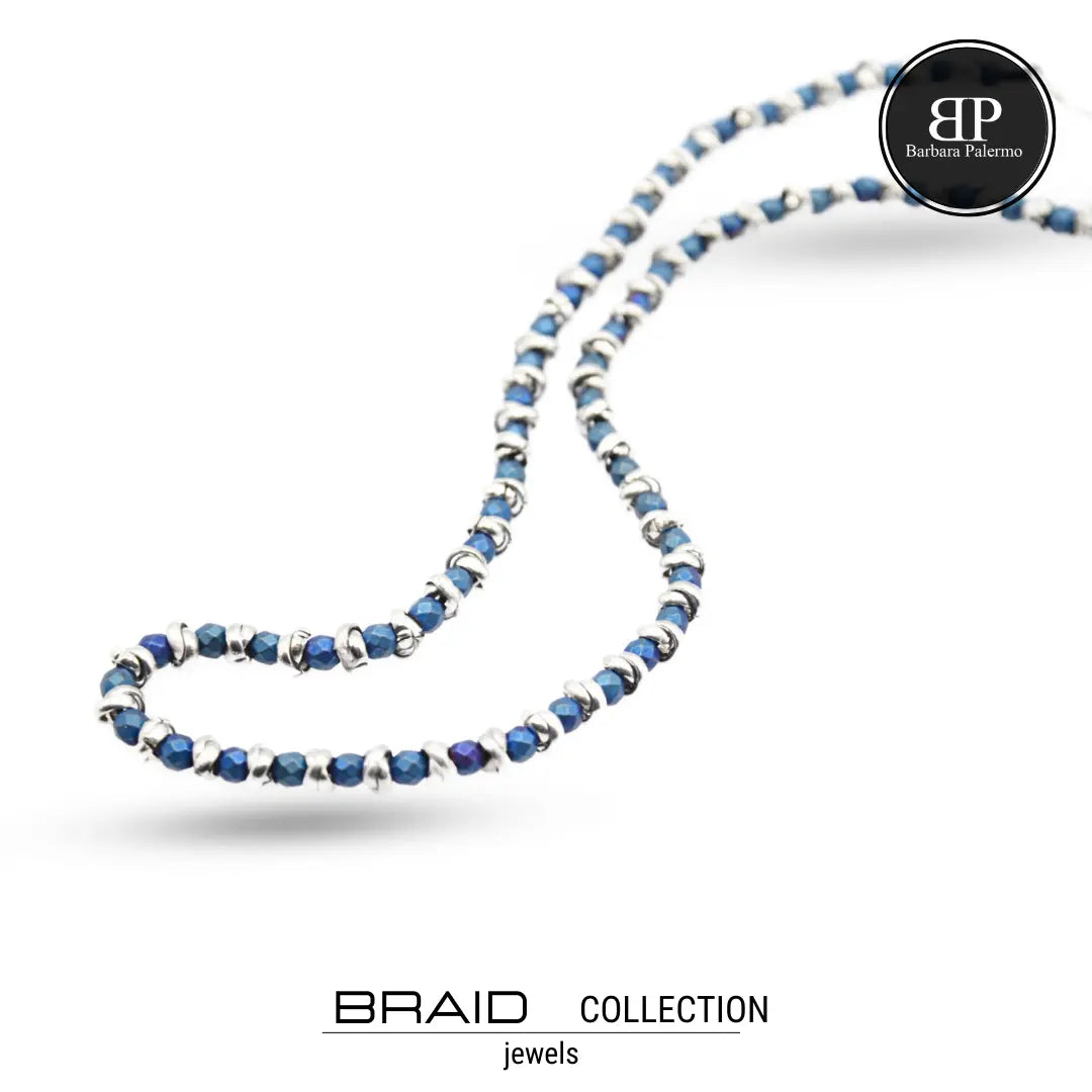 Collana Braid Blu Profondo