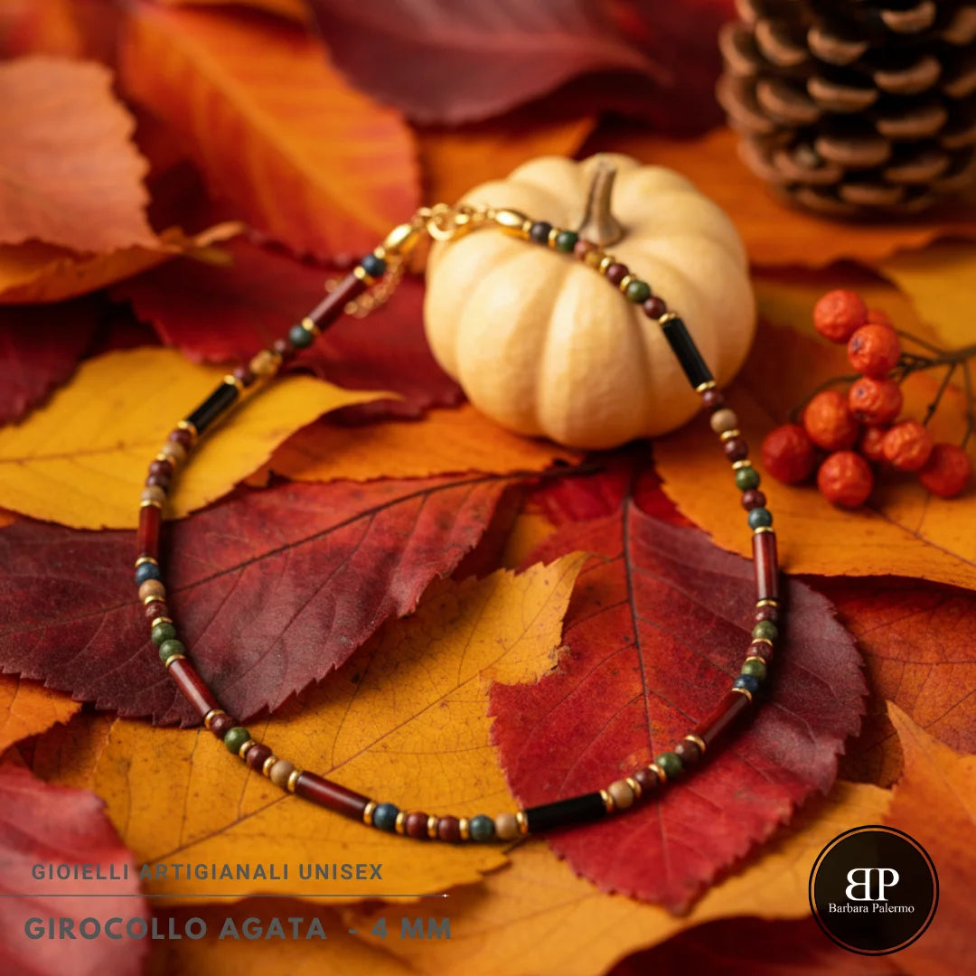Indisches Achat-Halsband