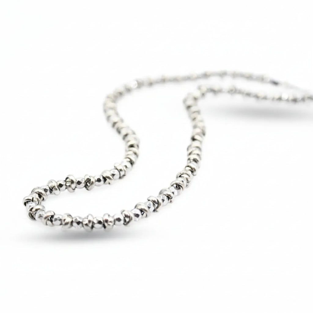 Collana Braid  Riflessi Argento in Stile Resistente