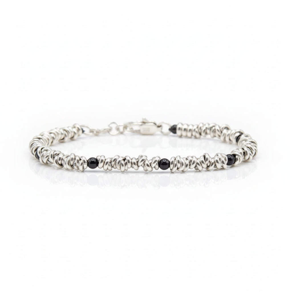 Armband H2Node - Schwarzer Onyx: Reine Eleganz