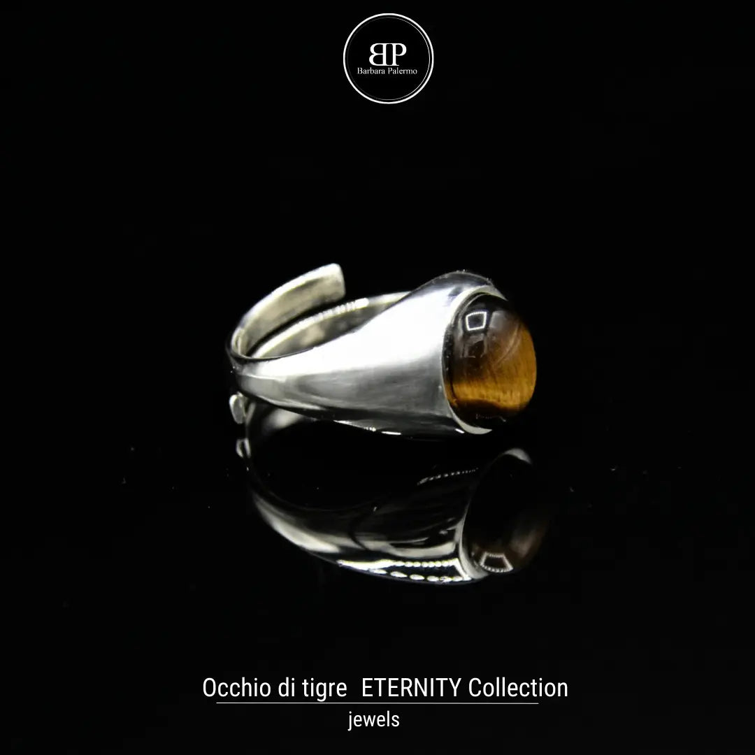 Tigerauge Eternity Ring – Kraft und Stil