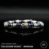 Lila Tigerauge-Armband PASSION mit Silberanschlüssen