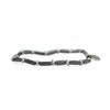 Bracciale Eris con Ematite Antracite e Nodini in Acciaio 4 mm