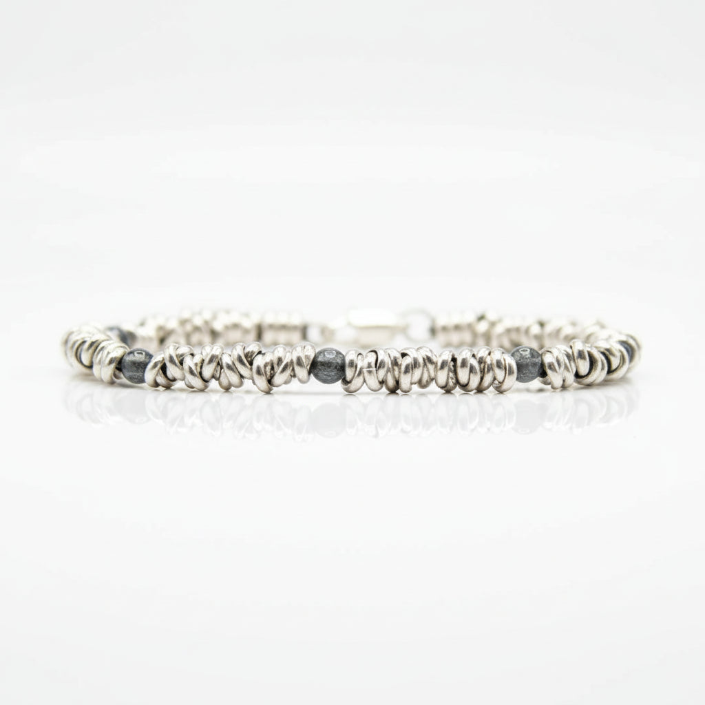Armband H2Node mit Labradoritsteinen - Die Magie des Erhabenen