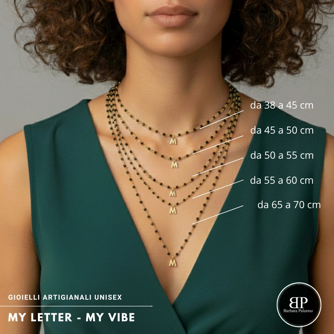 Collana My Letter Gold Edition | Acciaio 316L PVD Oro
