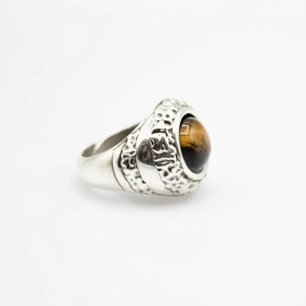 Anello Ocean occhio di tigre Aurum