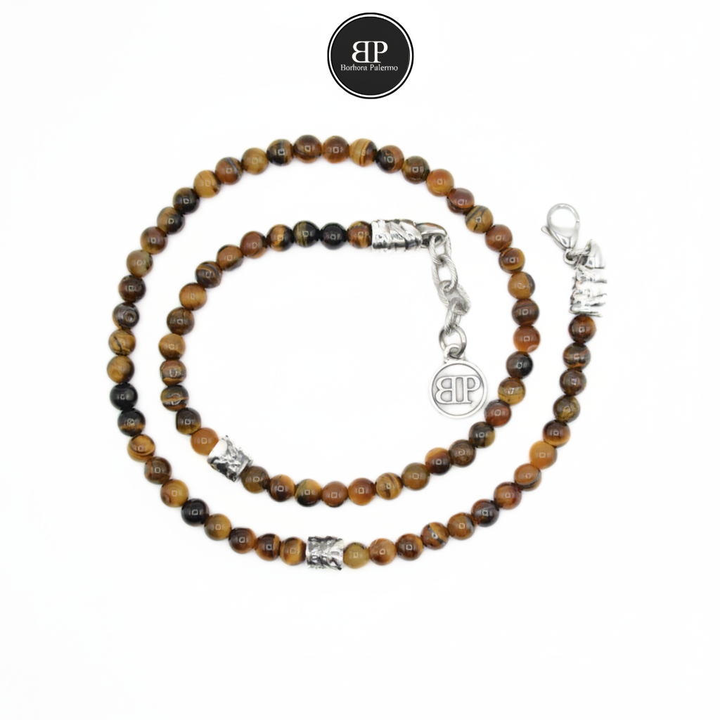 Collana Occhio di Tigre Tibet la potente collana di pietre Ocean