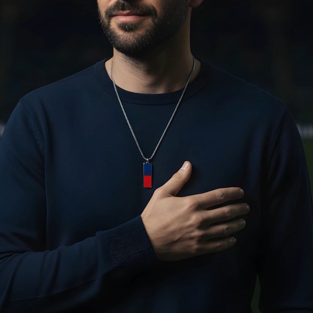 Collana Rosso Blu Elegance