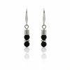 Orecchini in Onice Nero Satinato e Acciaio 316L