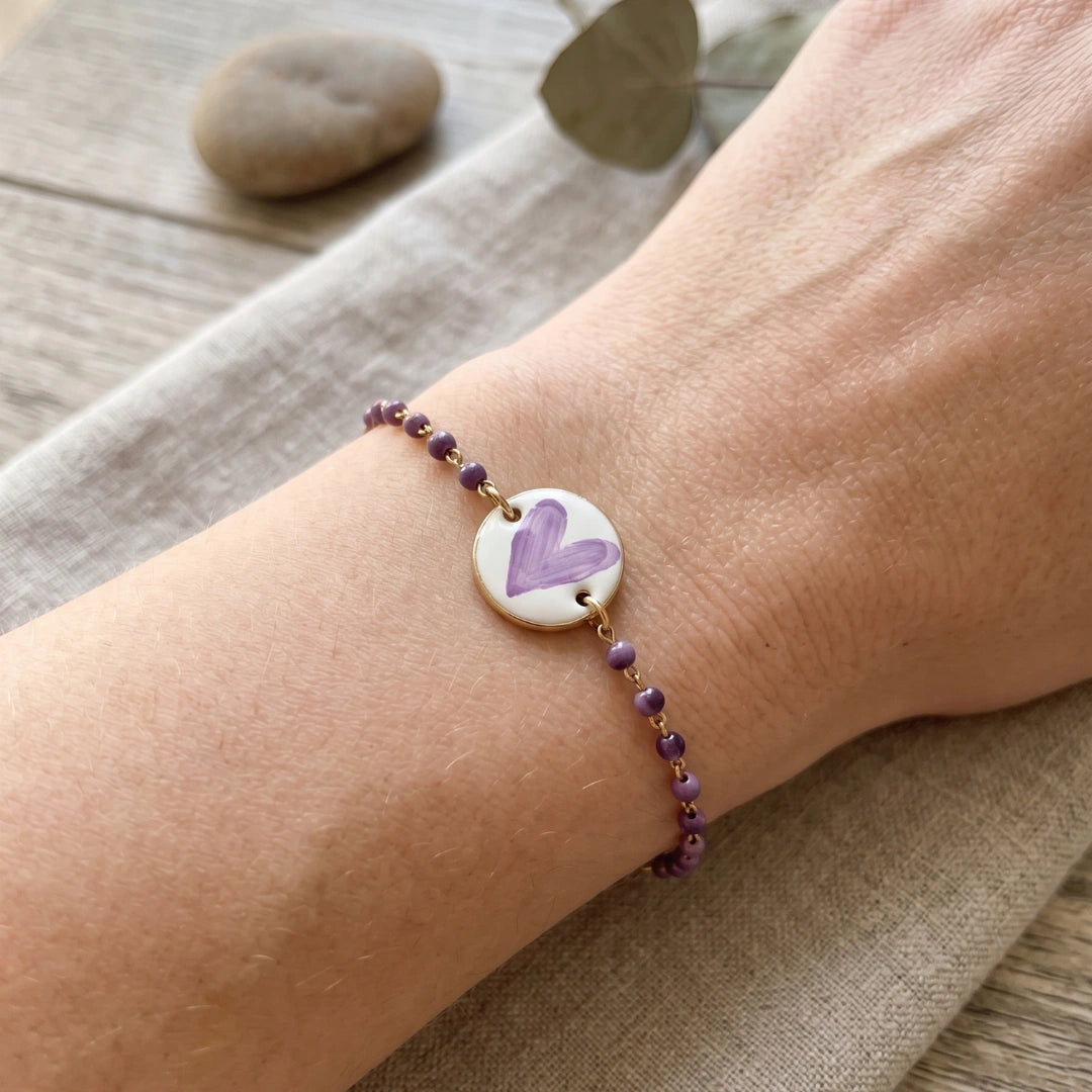 Bracciale Sea Cuore di Lavanda