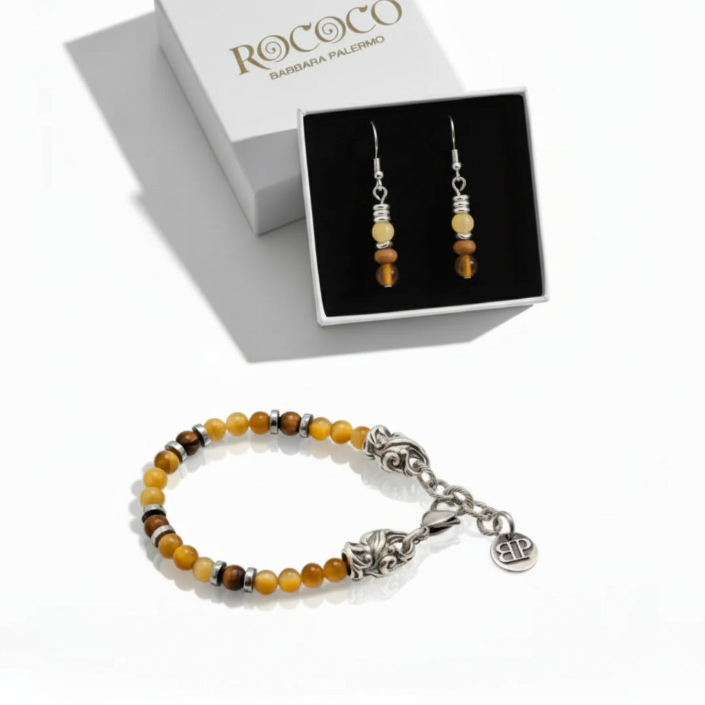 Sahara Rokoko-Set – Armband + Ohrringe