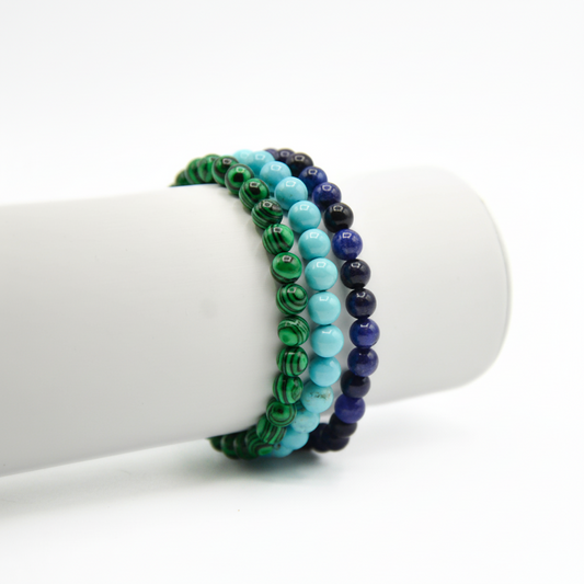 Tris di Eleganza: Bracciali in Pietre Dure con Bonus Esclusivo