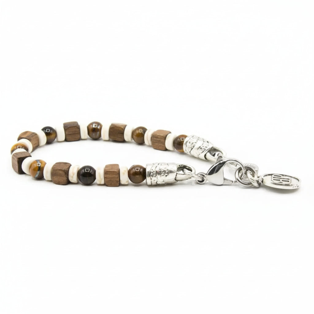 Bracciale Ocean Noce Aulite e Occhio di Tigre Ocean Mauritius