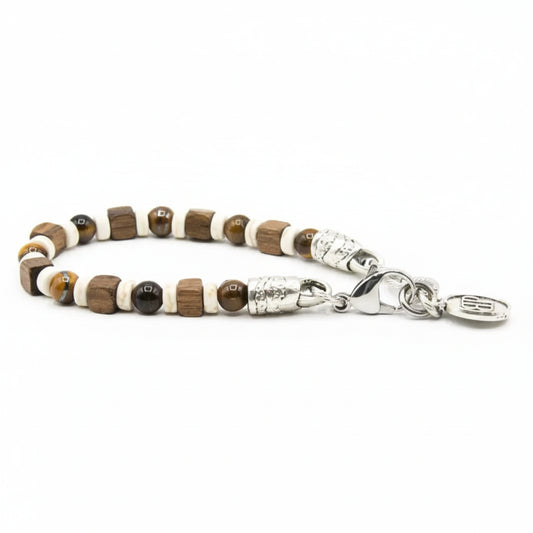 Bracciale Ocean Noce Aulite e Occhio di Tigre Ocean Mauritius