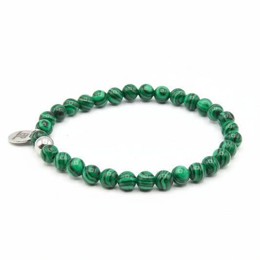 Stones bracciale Malachite elastico
