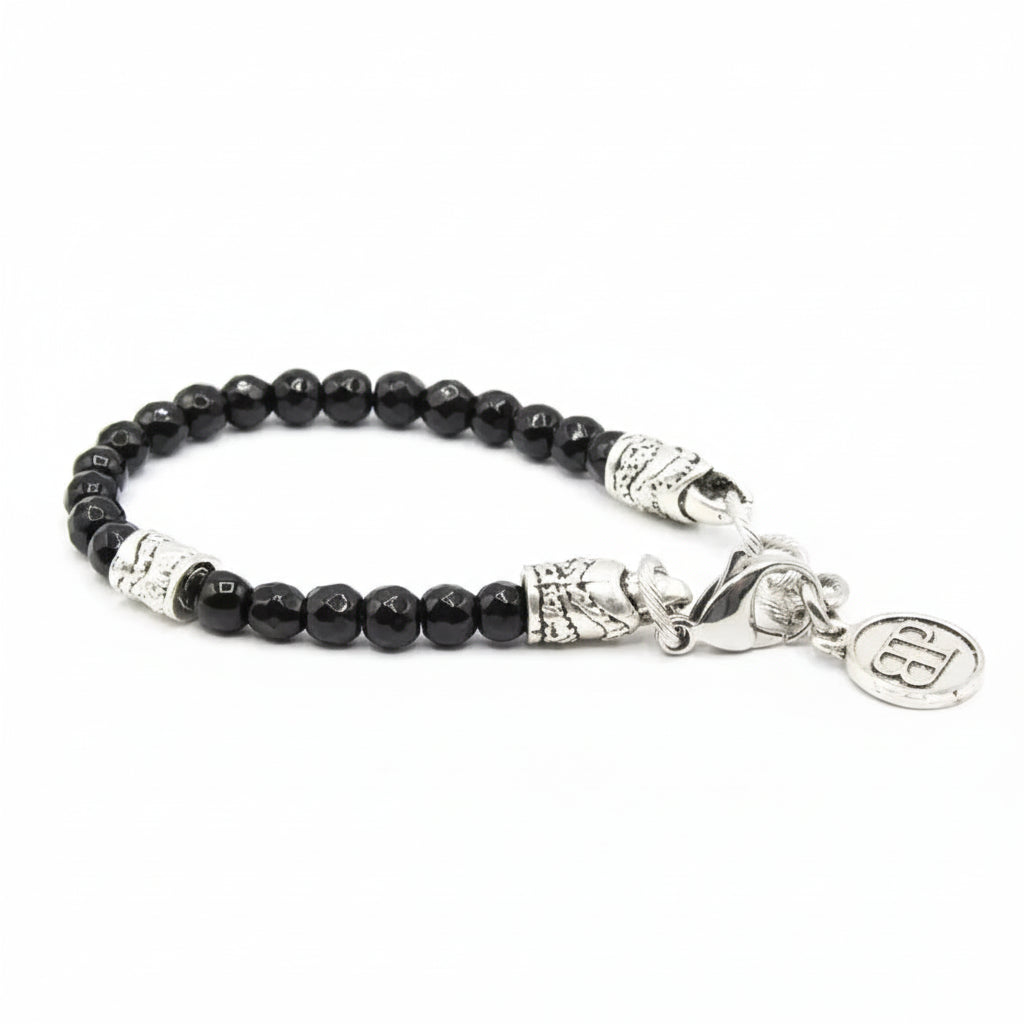 Bracciale Onice Nero sfaccettato Ocean Dubai