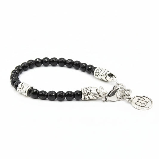 Bracciale Onice Nero sfaccettato Ocean Dubai