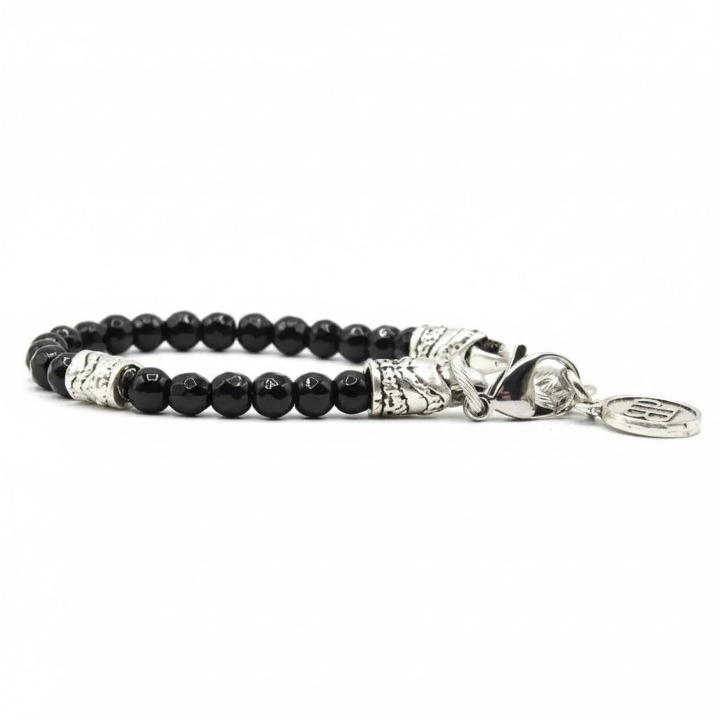 Bracciale Onice Nero sfaccettato Ocean Dubai