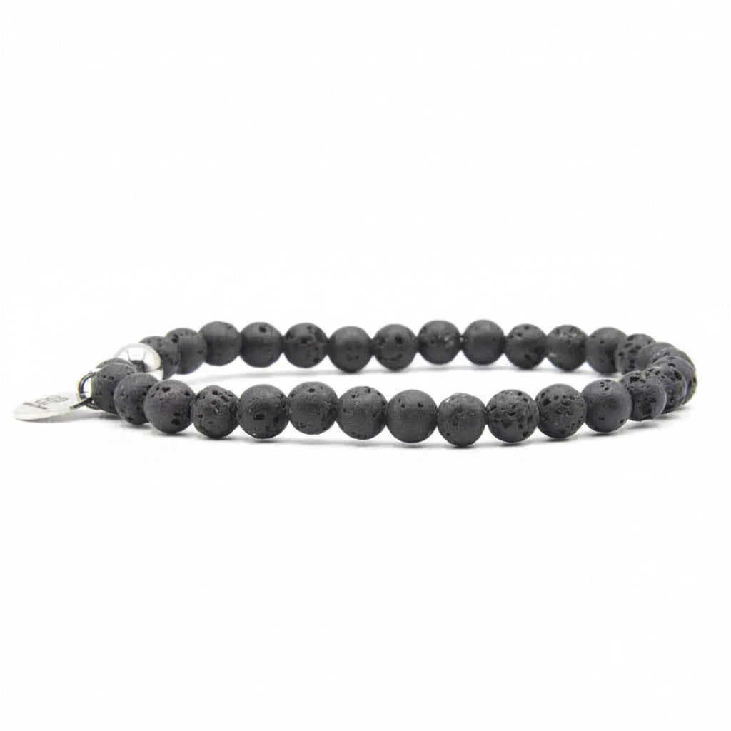 Steine: elastisches Lavastein-Armband