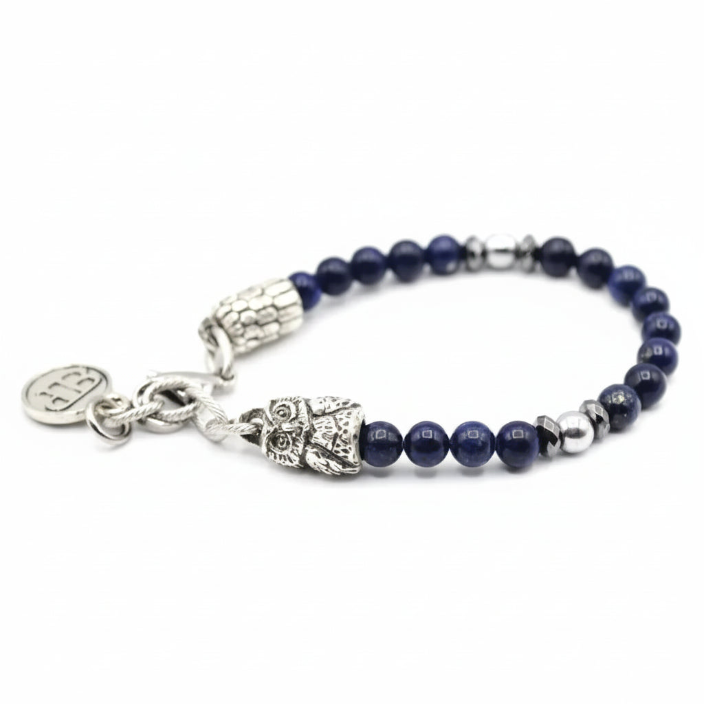 Armony-Armband – Lapislazuli und Eule