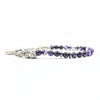 Ecstasy-Armband – facettierter violetter Achat und silberne Eule