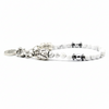 Serenity – Armband aus Howlith und Hämatit mit Eule