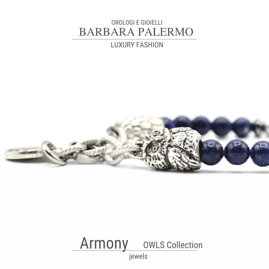 Armony-Armband – Lapislazuli und Eule