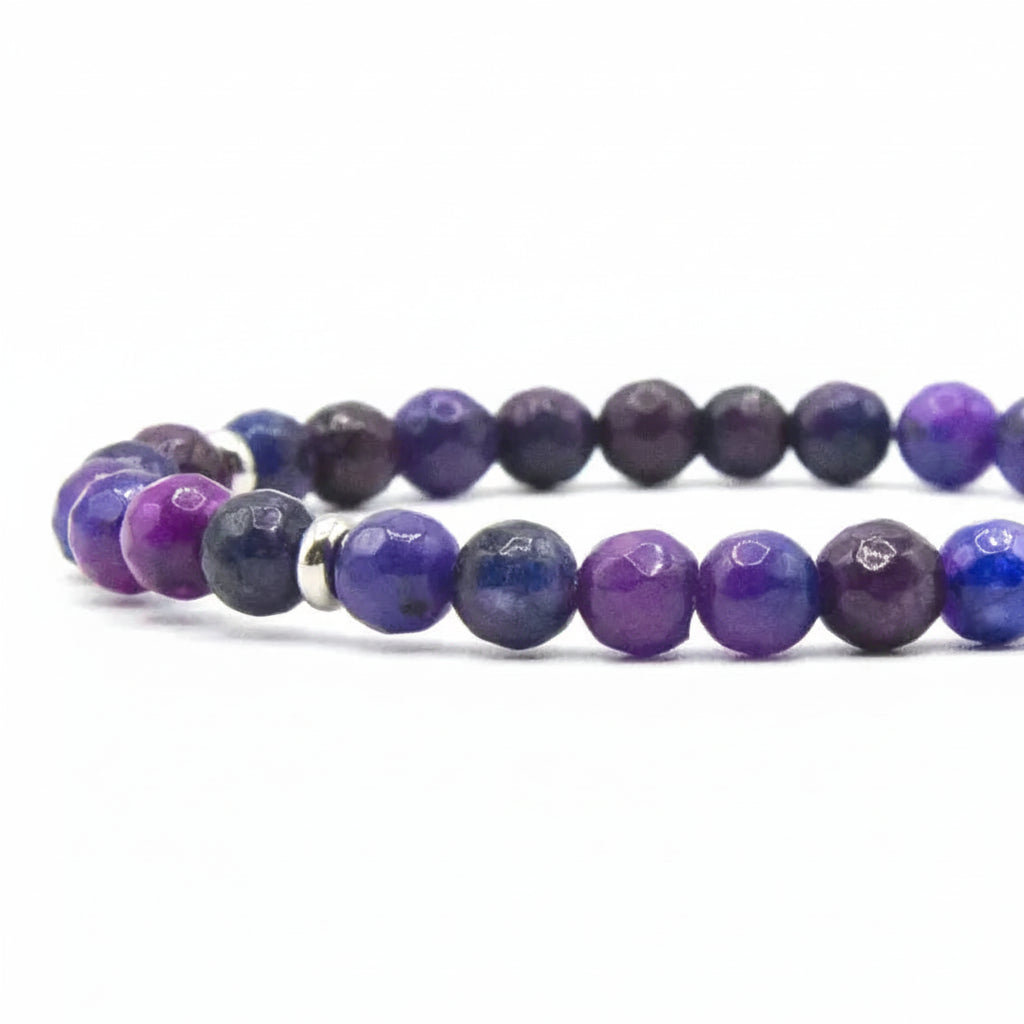 Stones bracciale Agata sfaccettata  con moschettone
