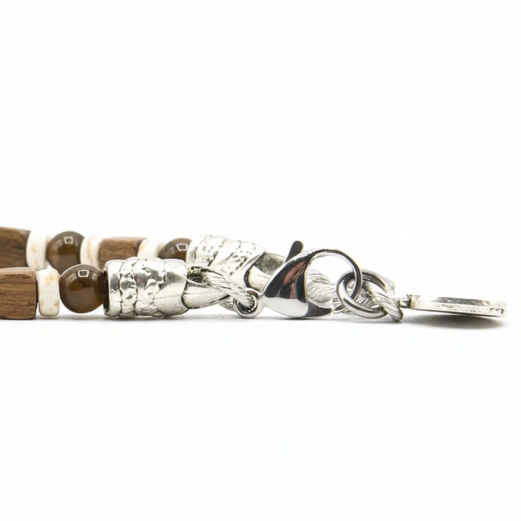Bracciale Ocean Noce Aulite e Occhio di Tigre Ocean Mauritius