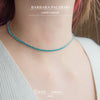 Collana turchese tennis con cristallo in acciaio 304 PVD