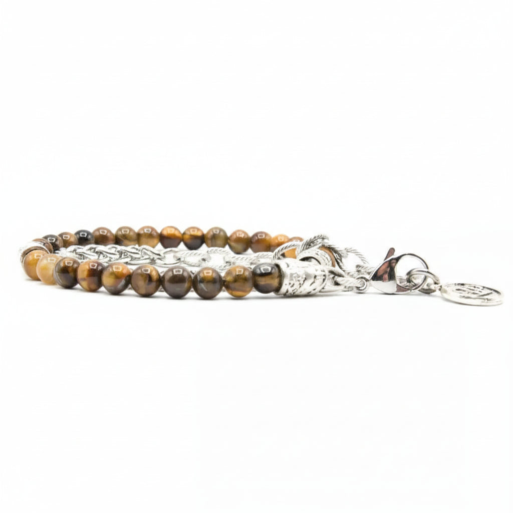 Bracciale Ocean Occhio Tigre Tibet giro doppio